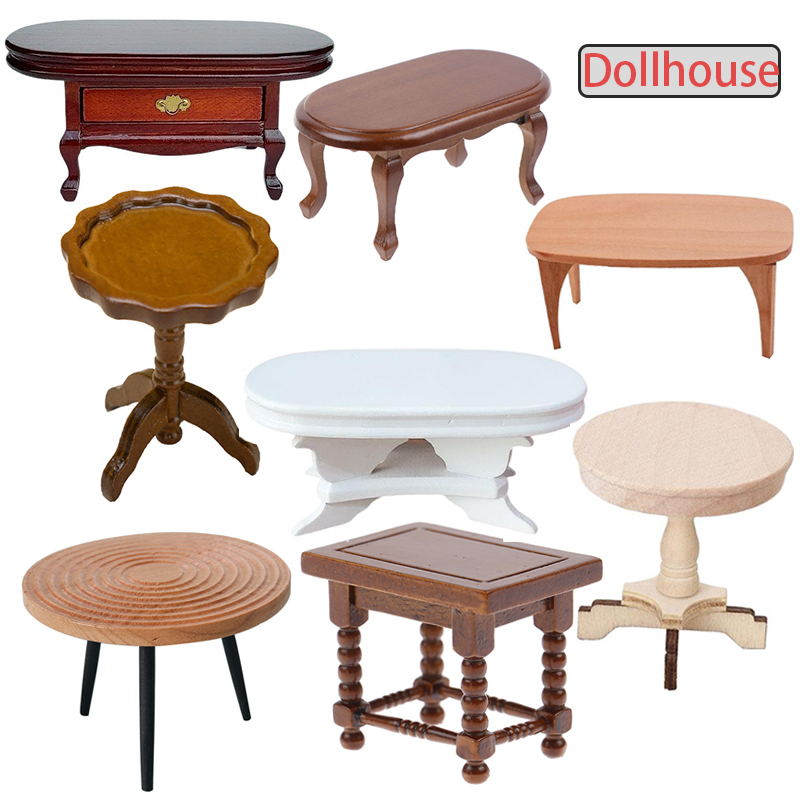 Home Furniture & Hardware Trading - 1:12 кукольный домик, миниатюрный круглый стол,