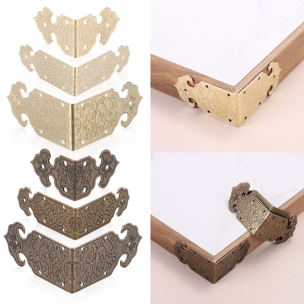 Furniture Hardware Antique - 8 шт., антикварные металлические угловые защитные